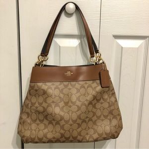 NEW Coach Lexy Signature Shoulder Bag